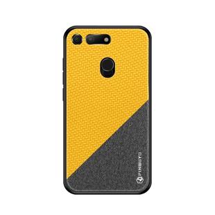 PINWUYO Honors Series Shockproof PC + TPU Protective Case for Huawei Honor V20 / View 20(Yellow)