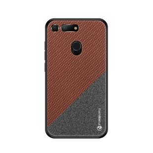 PINWUYO Honors Series Shockproof PC + TPU Protective Case for Huawei Honor V20 / View 20(Brown)