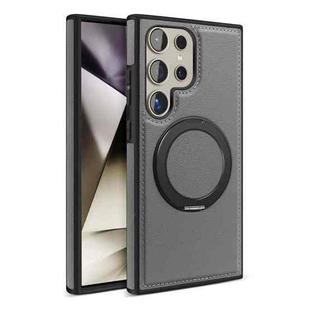 For Samsung Galaxy S24 Ultra 5G Yashi 360 Degree Rotating MagSafe Bracket Phone Case(Gray)