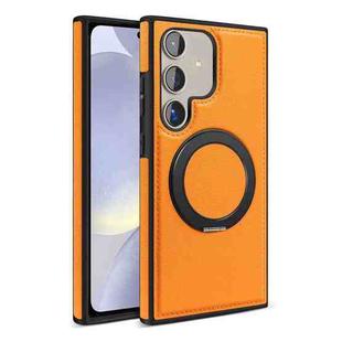 For Samsung Galaxy S24+ 5G Yashi 360 Degree Rotating MagSafe Bracket Phone Case(Orange)