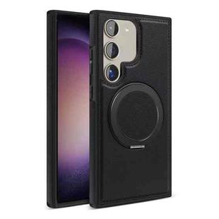 For Samsung Galaxy S23+ 5G Yashi 360 Degree Rotating MagSafe Bracket Phone Case(Classic Black)