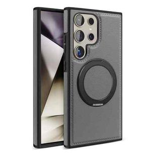 For Samsung Galaxy S25 5G Yashi 360 Degree Rotating MagSafe Bracket Phone Case(Gray)