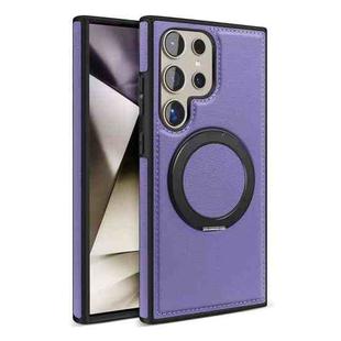 For Samsung Galaxy S25+ 5G Yashi 360 Degree Rotating MagSafe Bracket Phone Case(Purple)