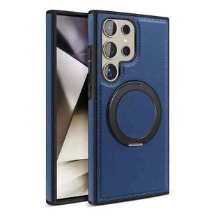 For Samsung Galaxy S25 Ultra 5G Yashi 360 Degree Rotating MagSafe Bracket Phone Case(Blue)