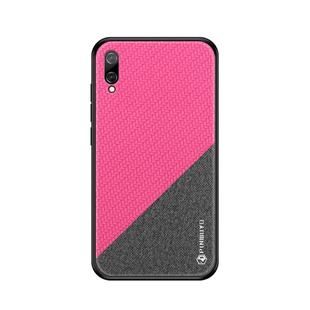 PINWUYO Honors Series Shockproof PC + TPU Protective Case for Huawei Enjoy 9 (Global Official Version) / Y7 Pro 2019(Red)