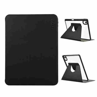 For iPad Air 13 2024 ENKAY 360 Rotation PMMA Leather Smart Tablet Case with Pen Slot(Black)