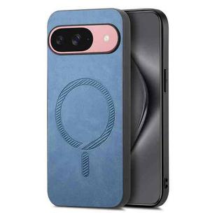 For Google Pixel 10 Retro Magsafe Magnetic PU Back Cover Phone Case(Blue)