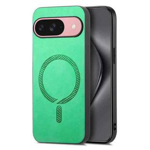 For Google Pixel 10 Retro Magsafe Magnetic PU Back Cover Phone Case(Green)