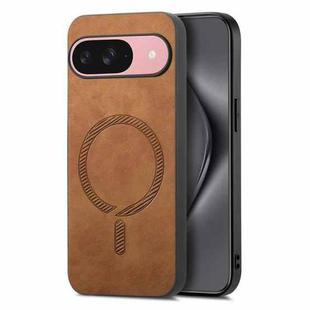 For Google Pixel 10 Retro Magsafe Magnetic PU Back Cover Phone Case(Brown)