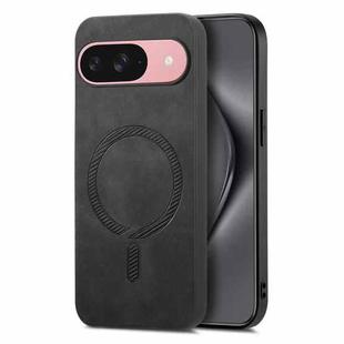 For Google Pixel 10 Retro Magsafe Magnetic PU Back Cover Phone Case(Black)