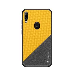 PINWUYO Honors Series Shockproof PC + TPU Protective Case for Huawei Y7 2019 (Fingerprint Hole) / Y7 Prime 2019(Yellow)