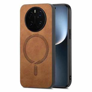 For Honor Magic7 Pro Retro Magsafe Magnetic PU Back Cover Phone Case(Brown)