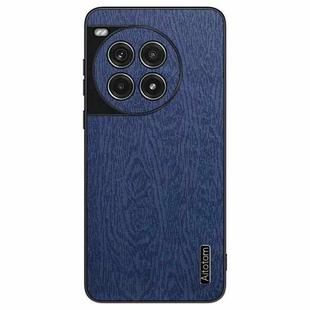 For OnePlus Ace 3 Pro Tree Bark Leather Shockproof Phone Case(Blue)