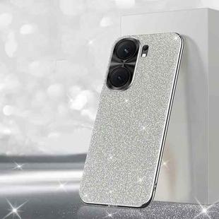 For vivo iQOO Neo9 Pro Electroplated Glitter Powder Phone Case(Silver)