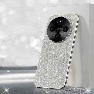 For vivo X100s Electroplated Glitter Powder Phone Case(Silver)