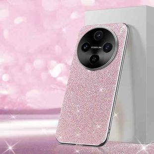 For vivo X100s Electroplated Glitter Powder Phone Case(Pink)