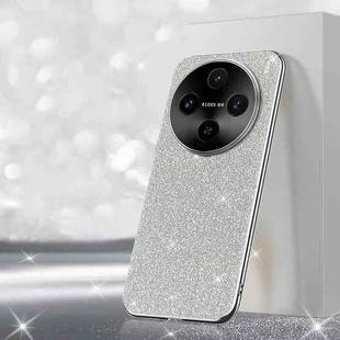 For vivo X100s Pro Electroplated Glitter Powder Phone Case(Silver)