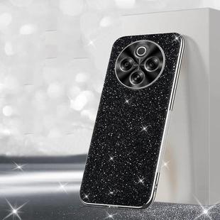 For vivo Y300 Pro Electroplated Glitter Powder Phone Case(Black)