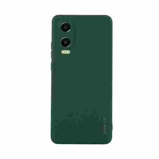 For OPPO K12x ENKAY Liquid Silicone Soft Shockproof Phone Case(Dark Green)