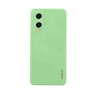 For OPPO K12x ENKAY Liquid Silicone Soft Shockproof Phone Case(Light Green)