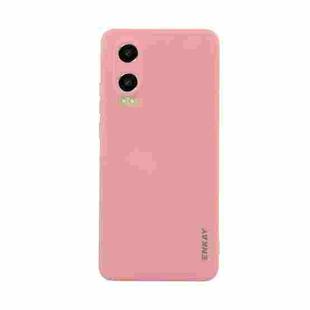 For OPPO K12x ENKAY Liquid Silicone Soft Shockproof Phone Case(Pink)