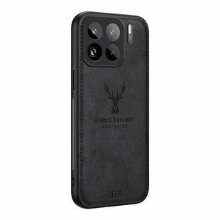For Xiaomi 15S  Pro Deer Head Cloth Skin All-inclusive Phone Case(Black)