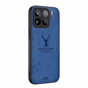 For Xiaomi 15S  Pro Deer Head Cloth Skin All-inclusive Phone Case(Blue)