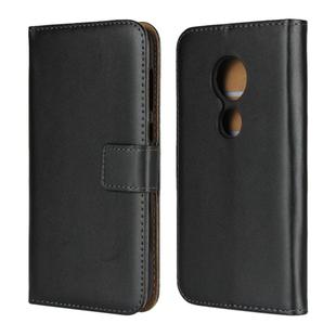 Leather Horizontal Flip Holster for Moto E5 Play ,with Magnetic Clasp and Bracket and Card Slot and Wallet(Black)