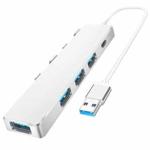 ADS-301A USB 3.0 to Type-C + USB 3.0 / 2.0 4-Ports Hub Laptop Expander(Silver)