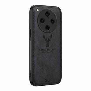 For OPPO Find X8 Deer Head Cloth Skin All-inclusive Phone Case(Black)