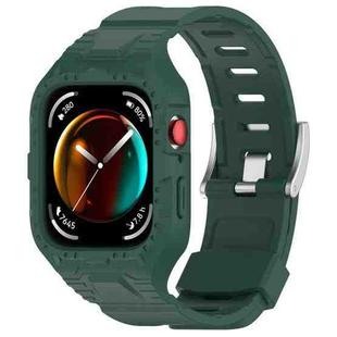 For Huawei Watch Fit3 Armour Integrated TPU Watch Band(Dark Green)