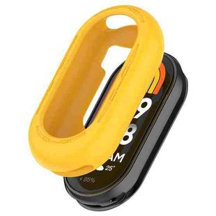 For Xiaomi Smart Band 9 NFC Half Coverage Silicone Watch Soft Case(Yellow)