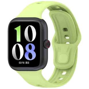 For vivo iQOO Watch GT Solid Color Silicone Watch Band(Lime)