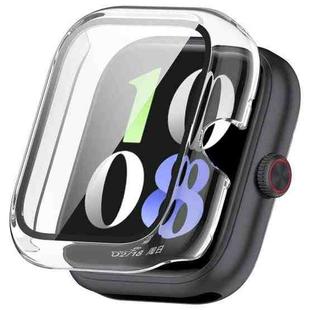 For vivo iQOO Watch GT PC + Tempered Film Integrated Watch Protective Case(Transparent White)