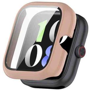 For vivo iQOO Watch GT PC + Tempered Film Integrated Watch Protective Case(Sakura Pink)