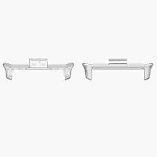 For vivo iQOO Watch GT 22mm 1 Pair Metal Watch Band Connector(White)