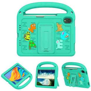 For iPad mini 6 Cartoon Sparrow EVA Shockproof Tablet Case(Glacier Green)