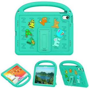 For iPad 10th Gen 10.9 2022 Cartoon Sparrow EVA Shockproof Tablet Case(Glacier Green)