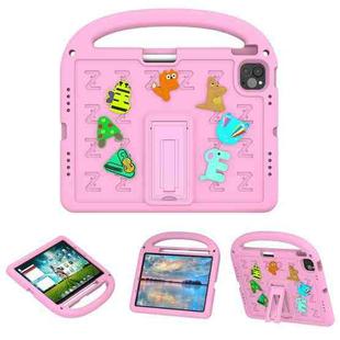 For iPad Air 11 2024 Cartoon Sparrow EVA Shockproof Tablet Case(Pink)