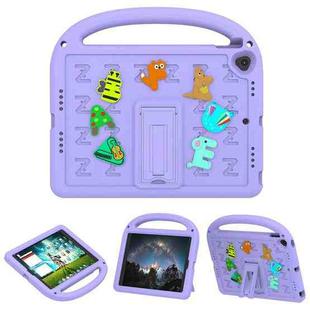For iPad 10.2 / Air 3 10.5 Cartoon Sparrow EVA Shockproof Tablet Case(Taro Purple)