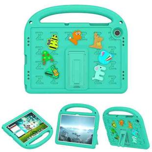 For Samsung Galaxy Tab A9+ Cartoon Sparrow EVA Shockproof Tablet Case(Glacier Green)