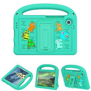 For Samsung Galaxy Tab A9 Cartoon Sparrow EVA Shockproof Tablet Case(Glacier Green)