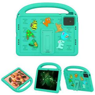 For Lenovo Tab M11 / Xiaoxin Pad 11 2024 Cartoon Sparrow EVA Shockproof Tablet Case(Glacier Green)