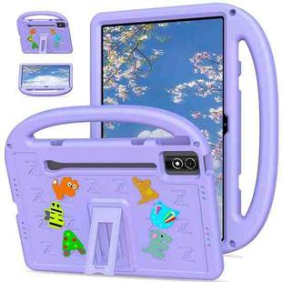 For Lenovo Tab P12 2023 /Pad Pro 12.7 2025 Cartoon Sparrow EVA Shockproof Tablet Case(Taro Purple)