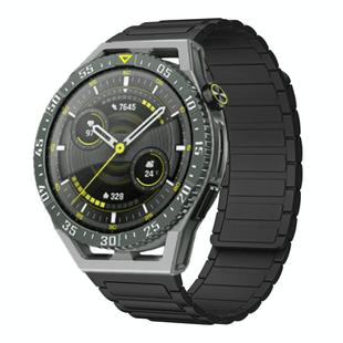For Huawei Watch GT 3 SE 22mm I-shaped Magnetic Silicone Watch Band(Black)