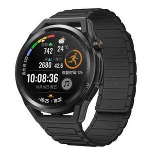 For Huawei Watch GT Runner 22mm I-shaped Magnetic Silicone Watch Band(Black)