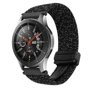 For Samsung Galaxy Watch 46mm 22mm Magnetic Buckle Braided Watch Band(Stars Black)