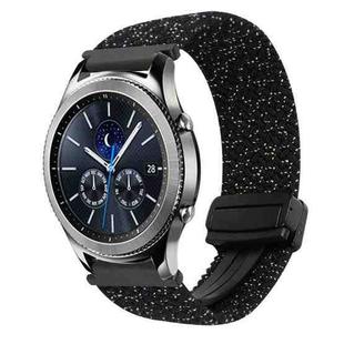 For Samsung Galaxy Gear S3 Classic 22mm Magnetic Buckle Braided Watch Band(Stars Black)