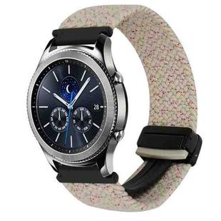 For Samsung Galaxy Gear S3 Classic 22mm Magnetic Buckle Braided Watch Band(Starlight)