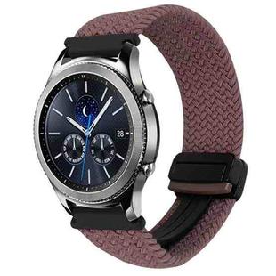 For Samsung Galaxy Gear S3 Classic 22mm Magnetic Buckle Braided Watch Band(Smoky Purple)